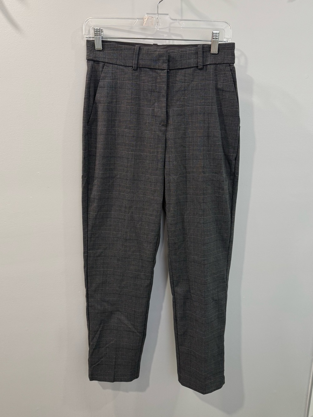 H&M Grey Plaid Dress Pants/Trousers - Size 4